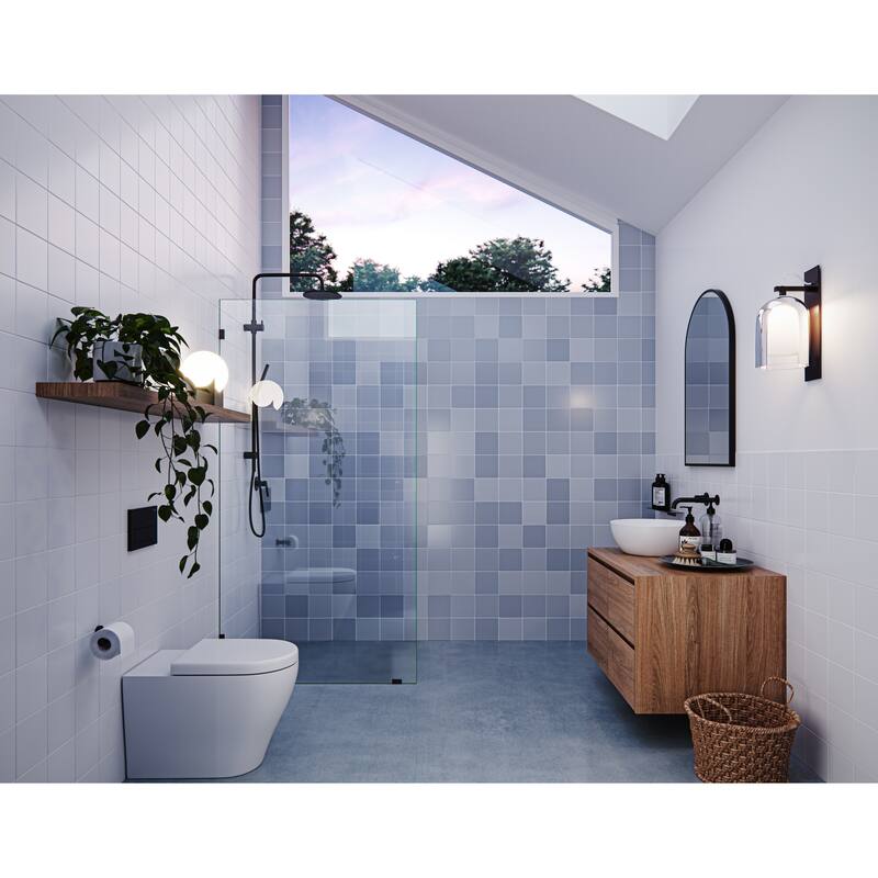 Glass Warehouse 78" x 36" Frameless Shower Door - Single Fixed Panel