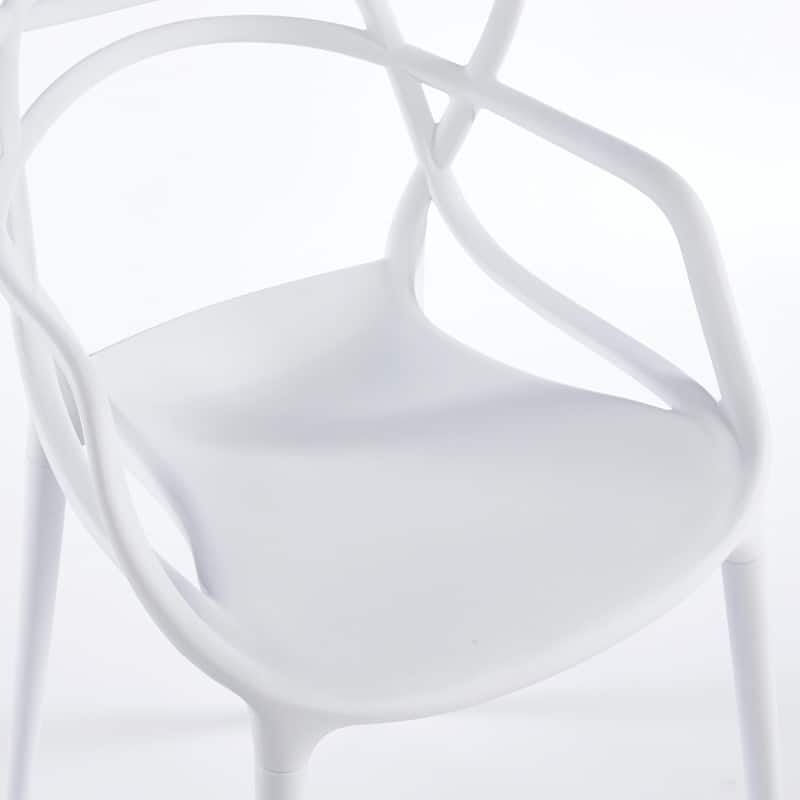 Modern Accent Chair with Clear Shell and Metal Legs, Versatile Dining or Desk Chair