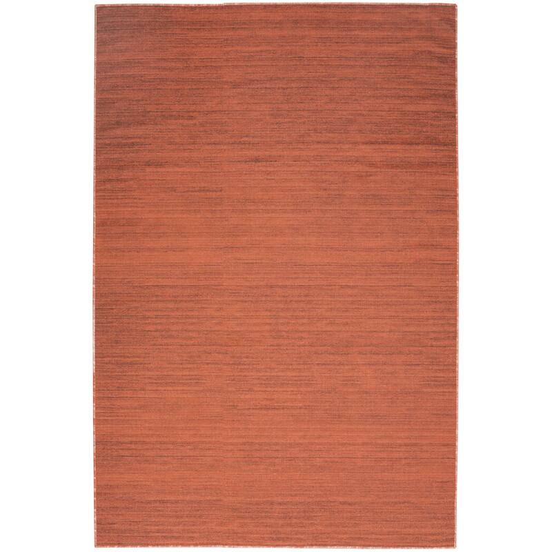 Nourison Washable Essentials Indoor Solid Area Rug - 4' x 6' - Brick