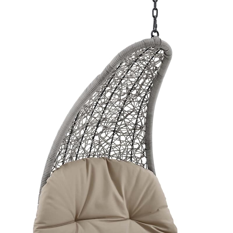 Landscape Outdoor Patio Hanging Chaise Lounge Swing Chair