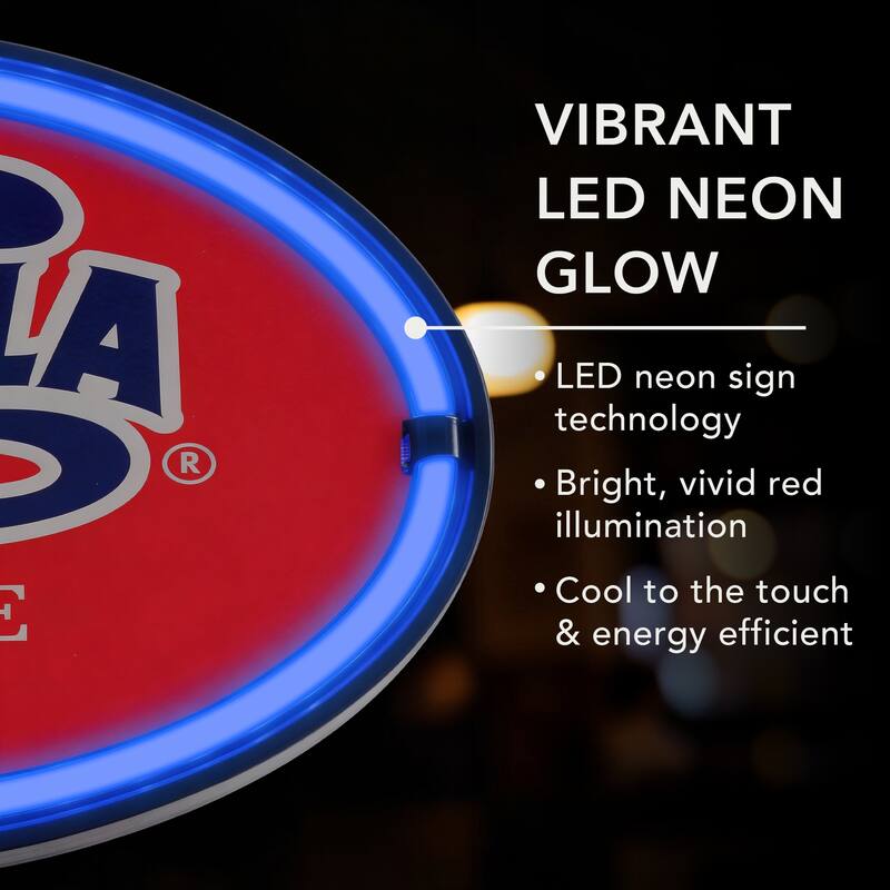 Pepsi Cola Vintage Oval LED Neon Sign 16 Retro Soda Beverage Light Up Wall Decor for Bar Garage Game Room Man Cave - - 44081663