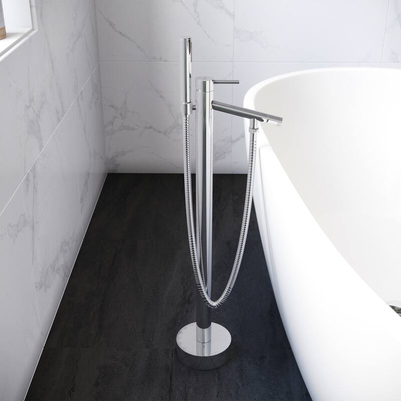 Nantes Freestanding Bathtub Faucet In Chrome - 14x37