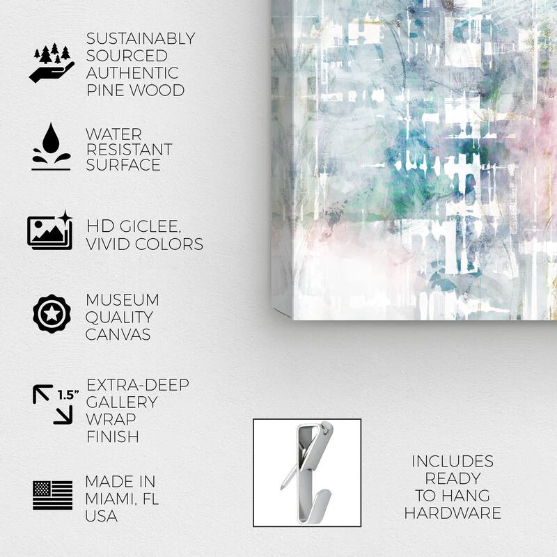 Wynwood Studio Abstract So Ready Pink and Light Pink Modern & Contemporary Wall Art Canvas Print
