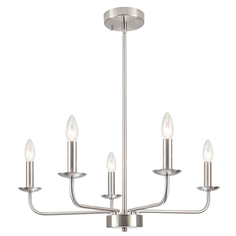 5-Light 24.04 in. Classic Chandelier for Kitchen Living Room