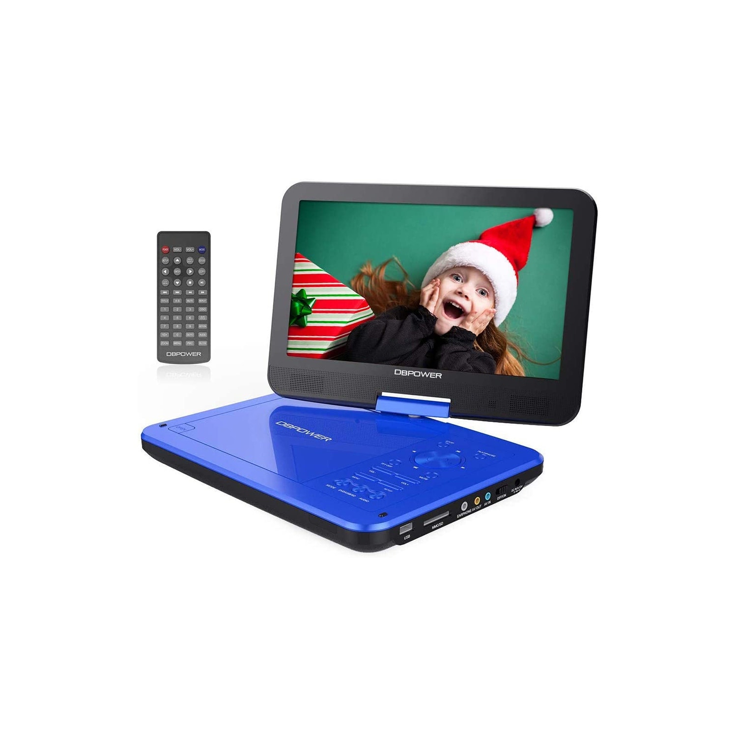 DBPOWER CHY-10 10.1 Inch Portable DVD Player - Blue - 10 Inch