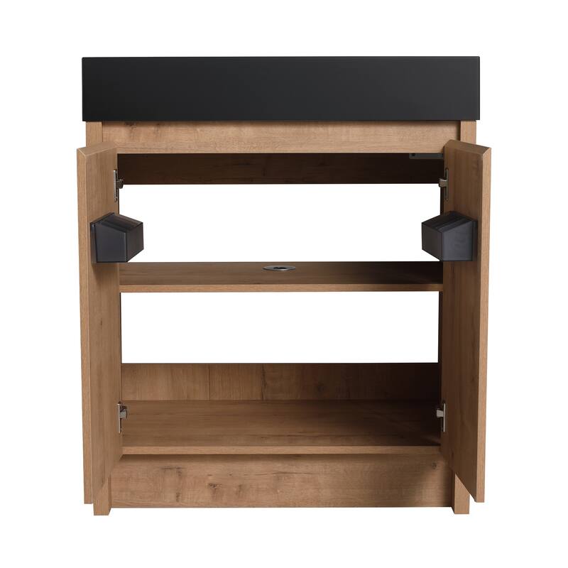 Beingnext 24"/30"/48"/60" Bathroom Vanity with Sink, Freestanding Bathroom Vanity with Soft Close Door and Shelf