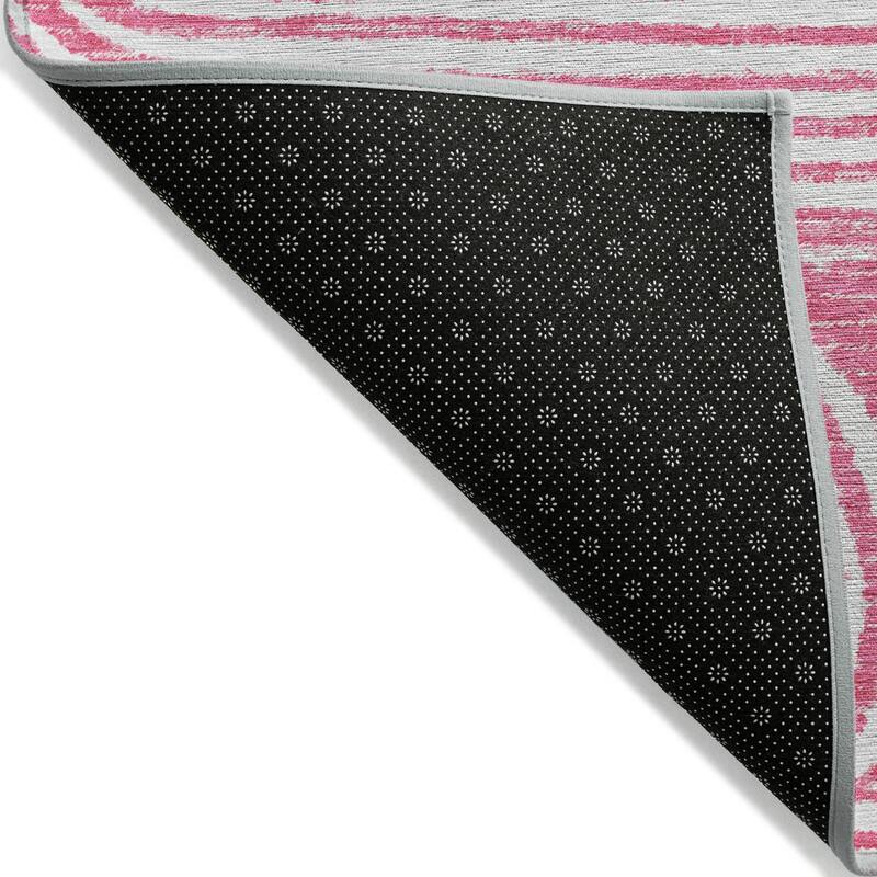 Machine Washable Indoor/ Outdoor Modern Vibes Chantille Rug
