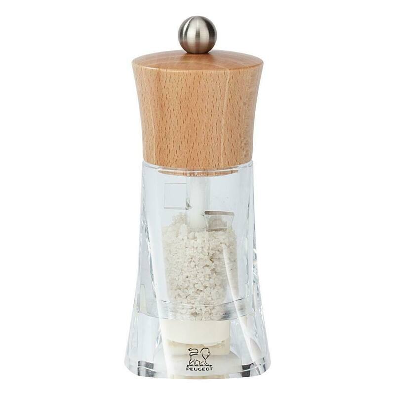 Peugeot Oleron Grey "Wet" Salt Mill, 5-1/2" Natural, Ceramic Mechanism
