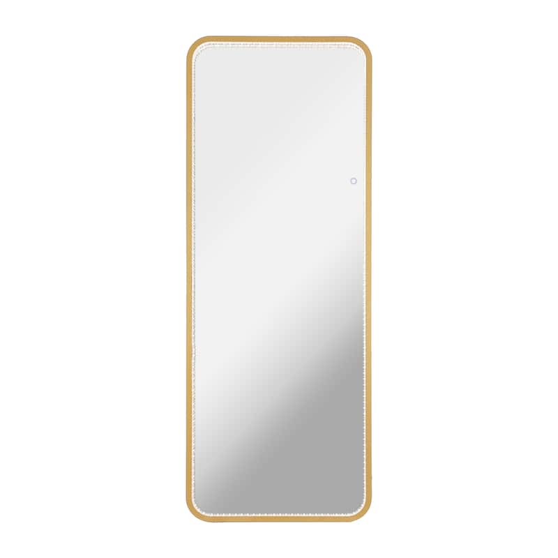 Tatum 65 in. H x 24 in. W Large Crystal Lining Rectangle Antifog Wall Or Floor Full-Length Mirror & Smart Touch - by JONATHAN Y