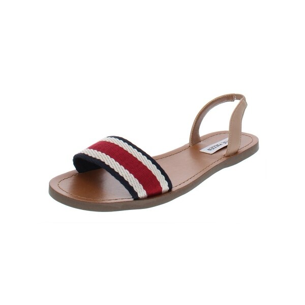Shop Steve Madden Womens Abella Flat Sandals Striped