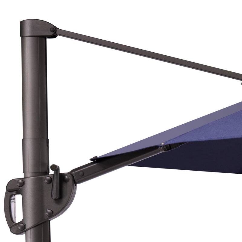 Outdoor Round Double Top Patio Cantilever Umbrella, Base Not Included