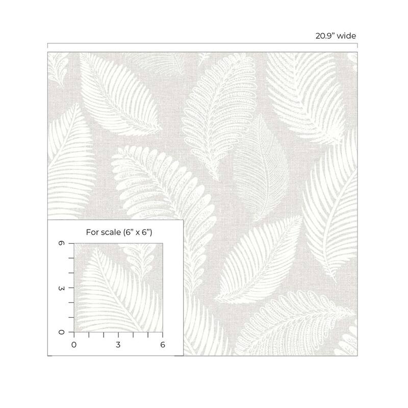 Seabrook Designs Tossed Leaves Nonwoven Unpasted Wallpaper