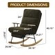 preview thumbnail 8 of 16, Modern Teddy Gliding Rocking Chair for Nursery, Living Room, Bedroom