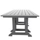 preview thumbnail 26 of 49, Laguna Hdpe All Weather Outdoor Patio 71" Rectangular Dining Table