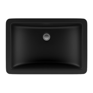 Lexicon Platinum V214 Quartz Composite Rectangle Vanity Sink - Galaxy Black