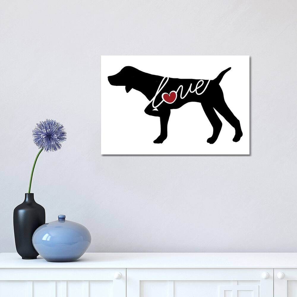 iCanvas "German Shorthaired Pointer Pointing" by Traci Anderson Canvas Print