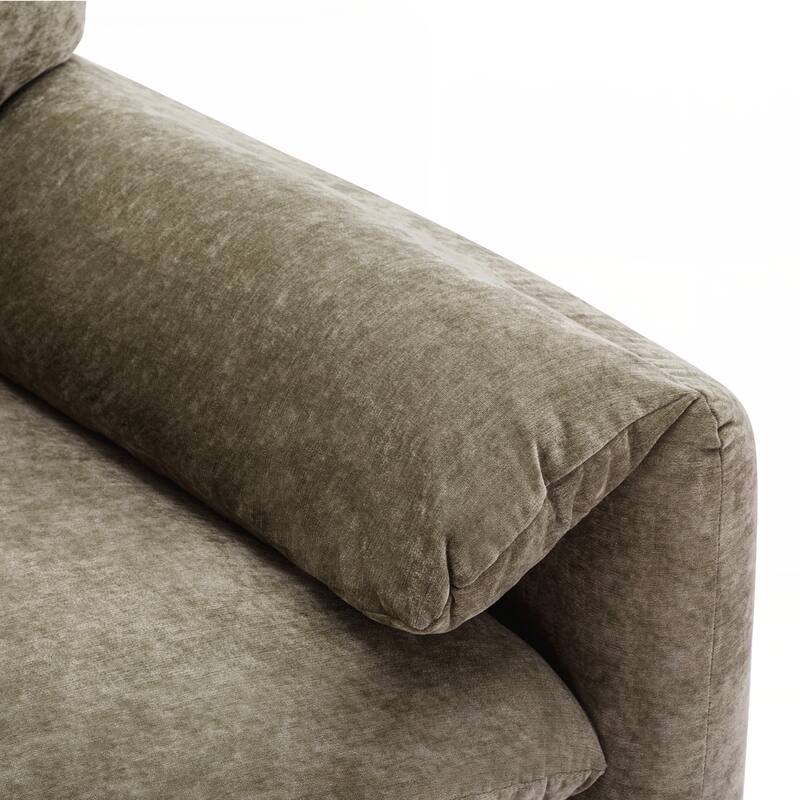 Modern Style Chenille Oversized Armchair Accent Chair Single Sofa Lounge Chair