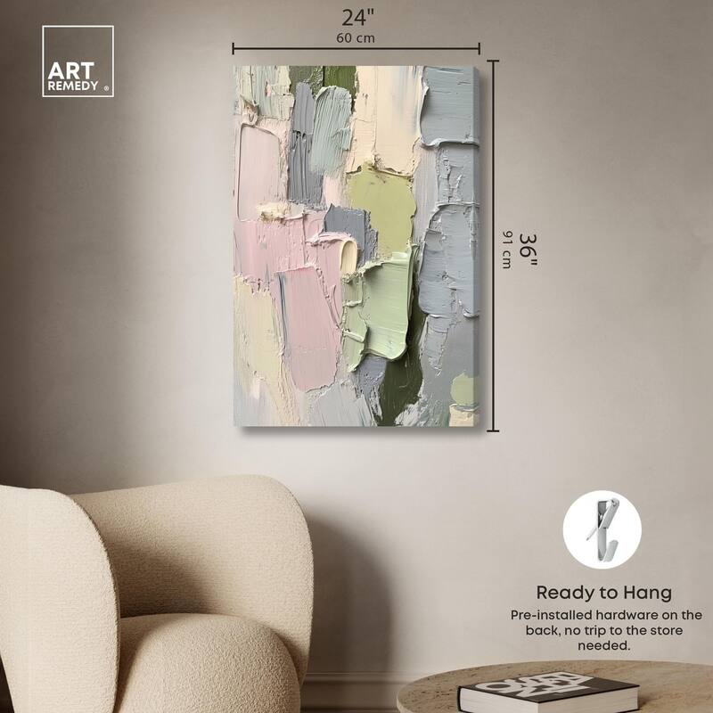 Creamy Contours II Canvas by Art Remedy, Gallery Wrapped