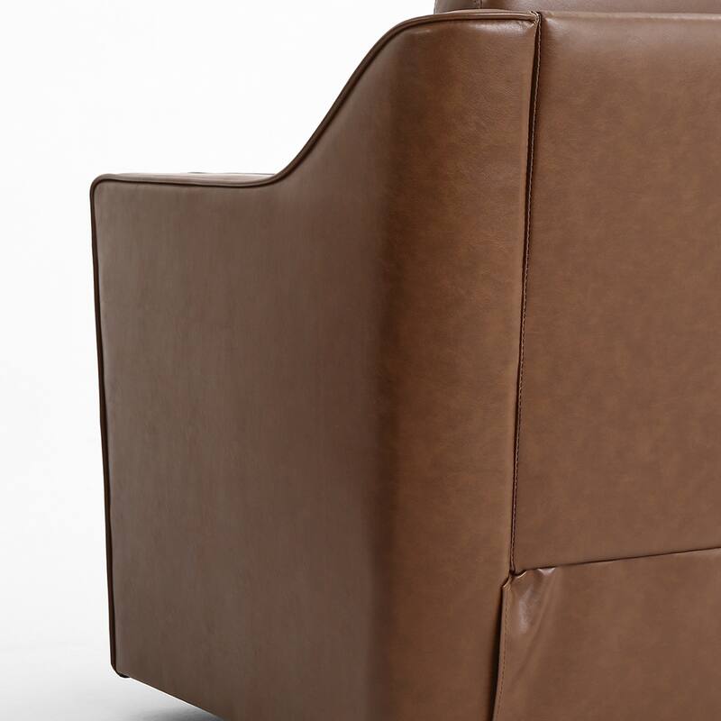 30" W Modern Accent Swivel Chair Comfy Upholstered Armchair