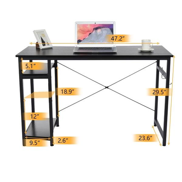 Computer Desk Writing Table 47 Inch Bedroom Double Room Home Office ...