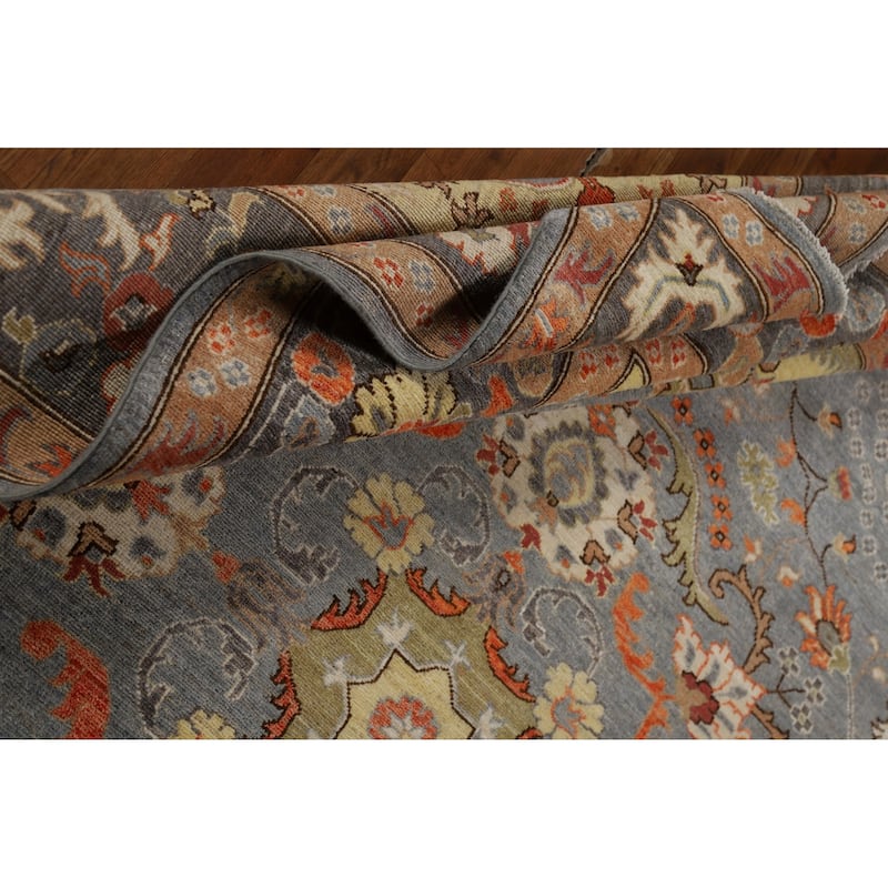 Vegetable Dye Oushak Oriental Area Rug Handmade Wool Carpet - 8'2" x 10'4"