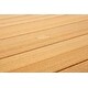 preview thumbnail 9 of 10, Harper All-Weather Aluminum & Poly-Resin 34" x 66" Rectangular Outdoor Balcony Table w/Umbrella Hole