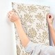 preview thumbnail 5 of 5, A-Street Prints Tortuga Gold Coral Weave Wallpaper