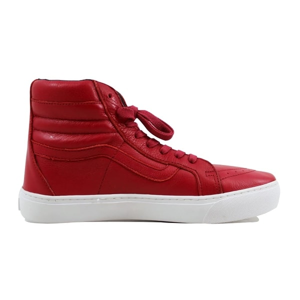 red vans leather