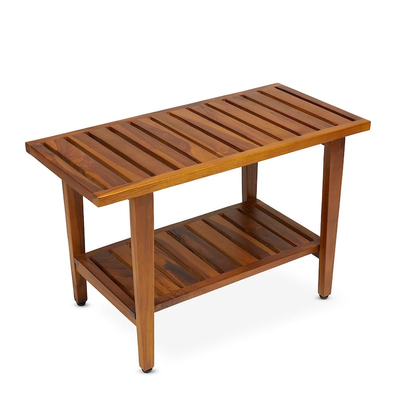 TeakCraft The LIV, Teak Shower Bench 30 inch