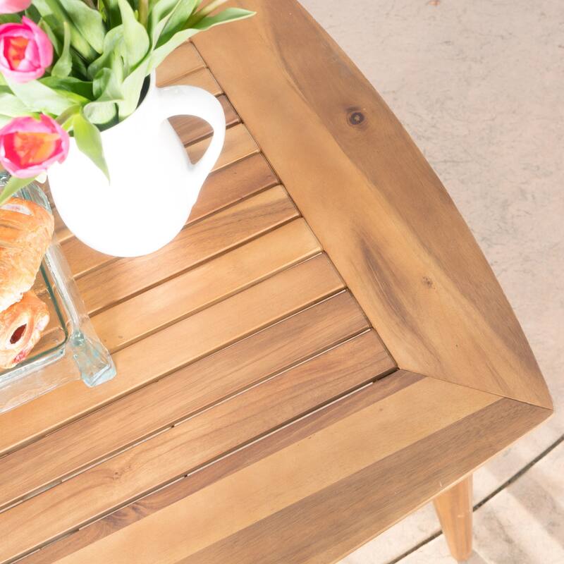 Sunqueen Outdoor Acacia Wood Rectangle Dining Table by Christopher Knight Home - 71.00 x 35.50 x 29.25