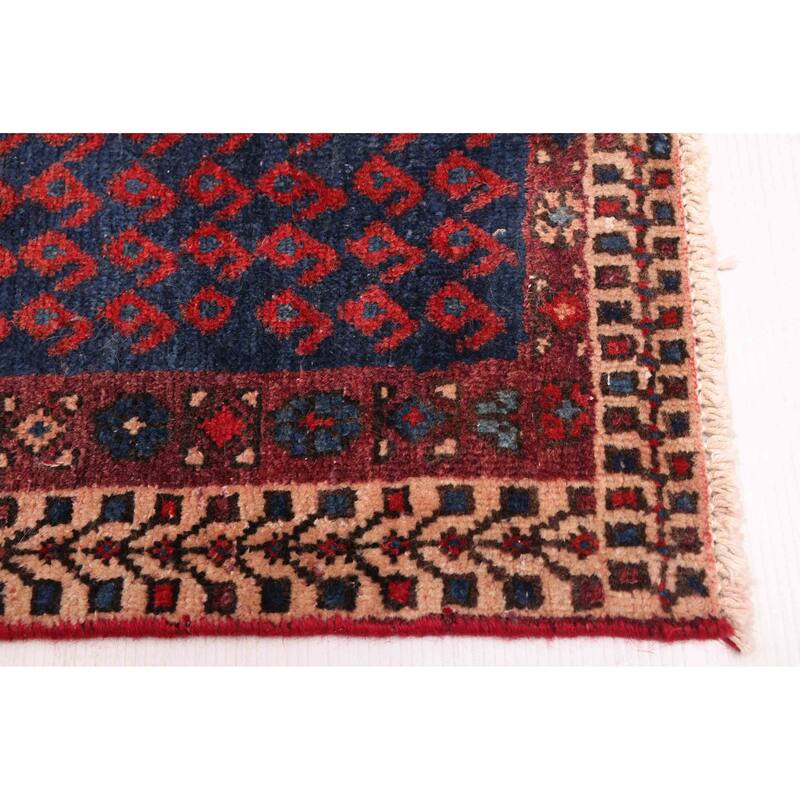 ECARPETGALLERY Hand-knotted Melis Vintage Red Wool Rug - 4'9 x 7'3