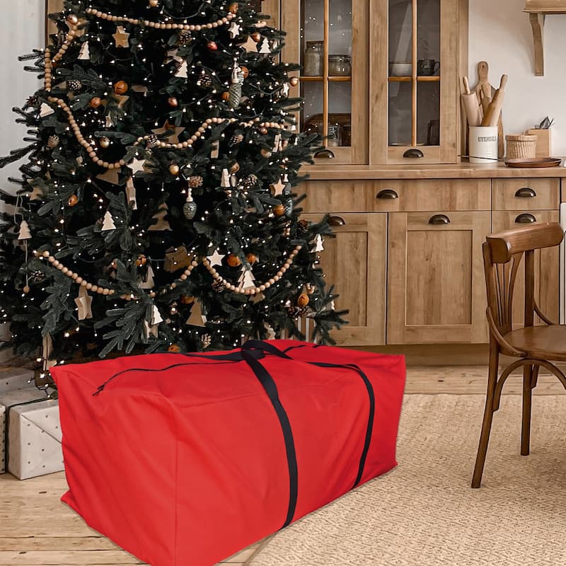 Large Red Christmas Holiday Storage Bag - 40"