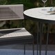 preview thumbnail 2 of 5, 3-Piece Steel Patio Outdoor Dining Set with 1 Table and 4 Chairs Black