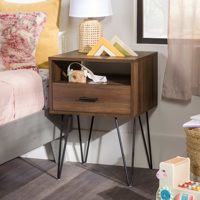 Middlebrook 18-inch 1-drawer Hairpin Nightstand