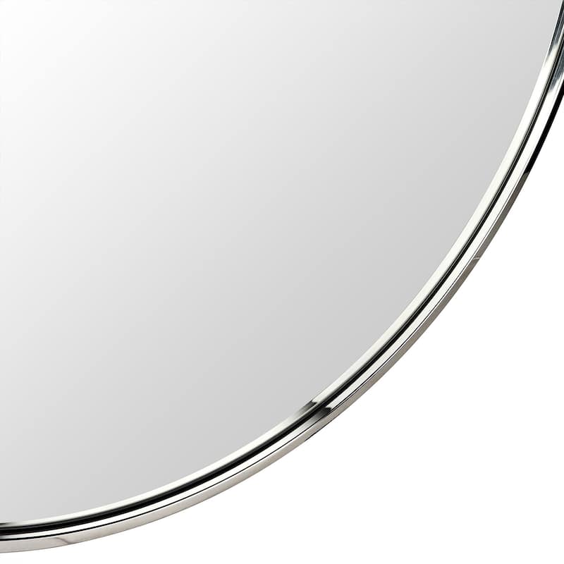 TEHOME Korra Round Wall Mirrors 30 and 36 Inch Metal Frame Options for Bathroom Bedroom & Entryway