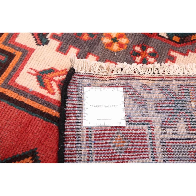 ECARPETGALLERY Hand-knotted Andelz Red Wool Rug - 4'4 x 7'4