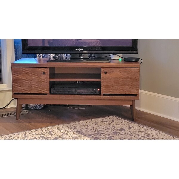 Scandinavian Wood TV Stand Cabinet Unit Mid Century Modern Furniture Wooden Legs 