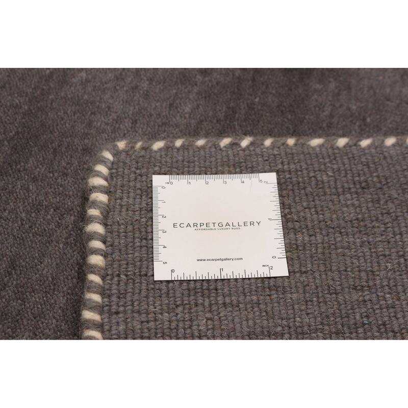 Kashkuli Gabbeh Grey Rug 7'8" x 10'9" - 7'8 x 10'9