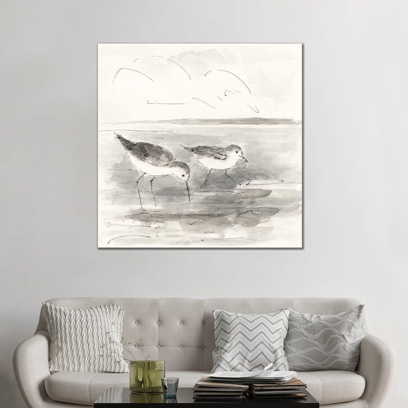 iCanvas "Sand Piper I" by Sally Swatland Canvas Print