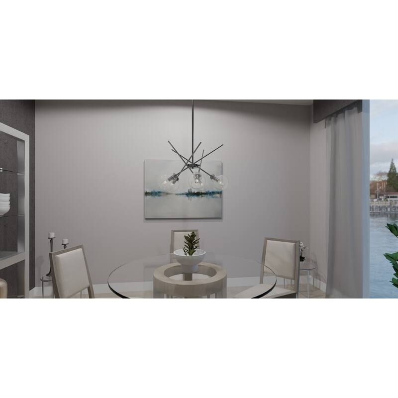 Asha 5-Light Brushed Nickel Chandelier