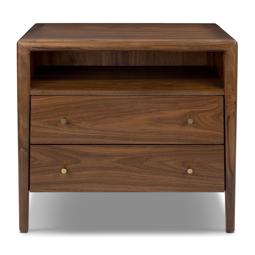 Poly & Bark Marla American Black Walnut Nightstand
