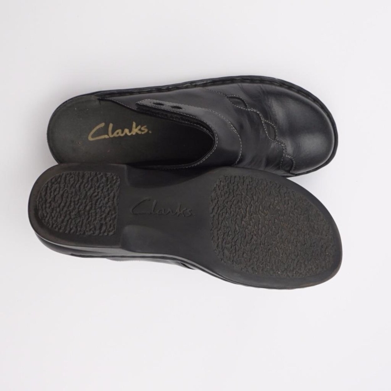clarks slides mules