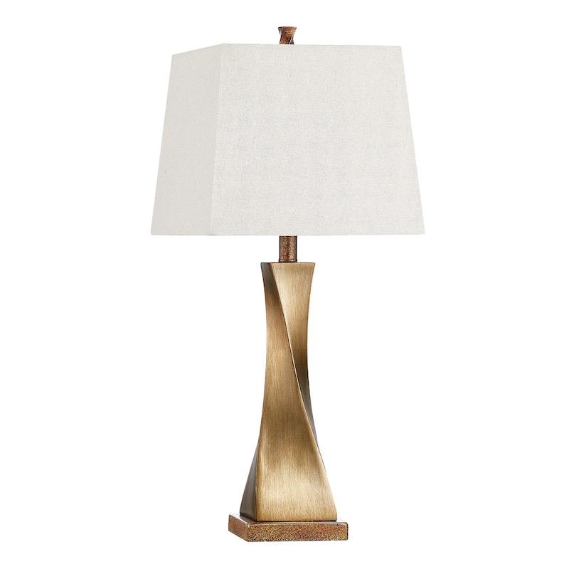 KAWOTI 27" Distressed Painted Table Lamp Set (Set of 2)