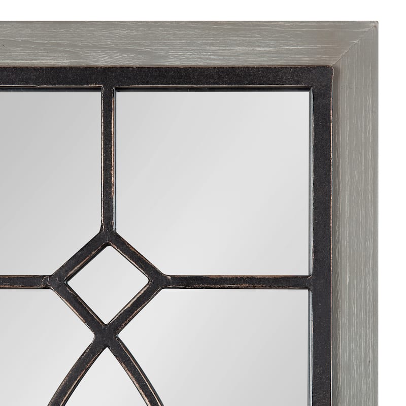 Kate and Laurel Bakersfield Wood Framed Mirror