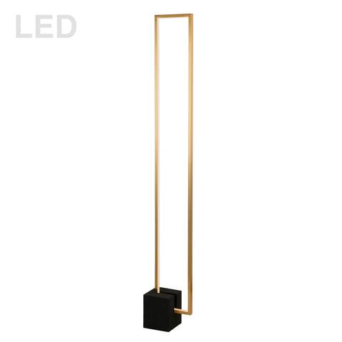 34W Floor Lamp AGB w/ MB Concrete Base