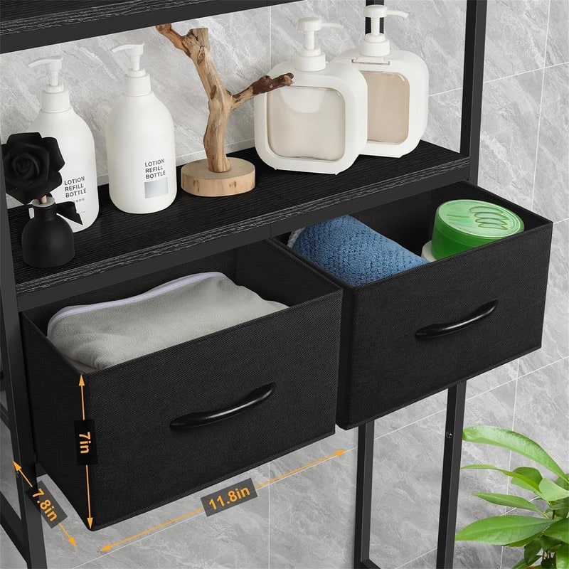 Over The Toilet Storage - 7.88"D x 25.6"W x 63.6"H