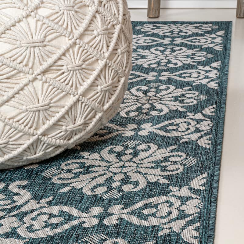 JONATHAN Y Maribel Traditional Mediterranean Tile Design Indoor/Outdoor Area Rug
