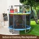 preview thumbnail 17 of 39, Kids Trampoline, Adjustable Toddler Trampoline with Safety Enclosure