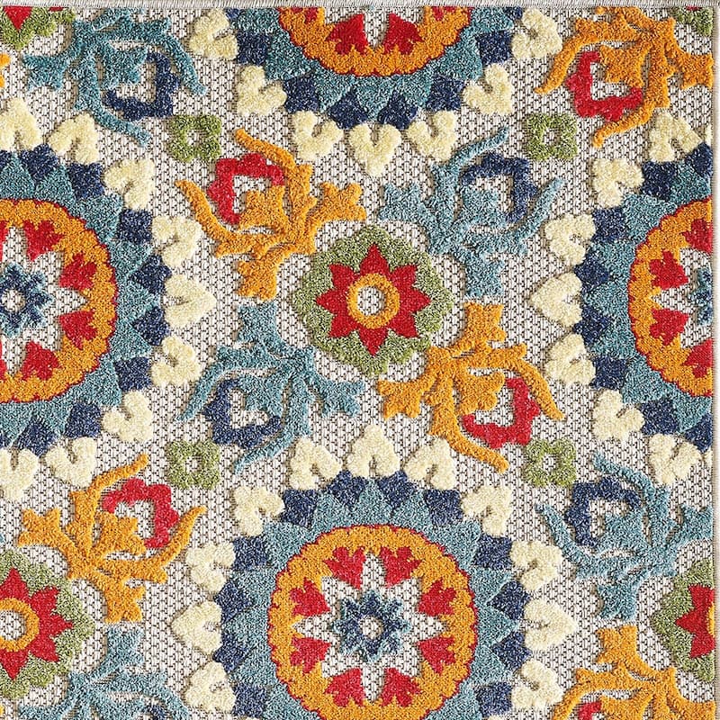 Domani Napa Floral Trellis Indoor/ Outdoor Rug