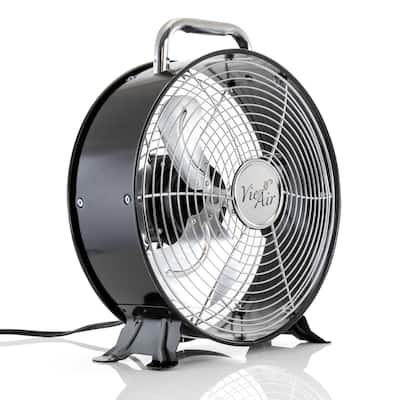 12 Inch Heavy Duty Floor Drum Fan High Velocity Metal Grill